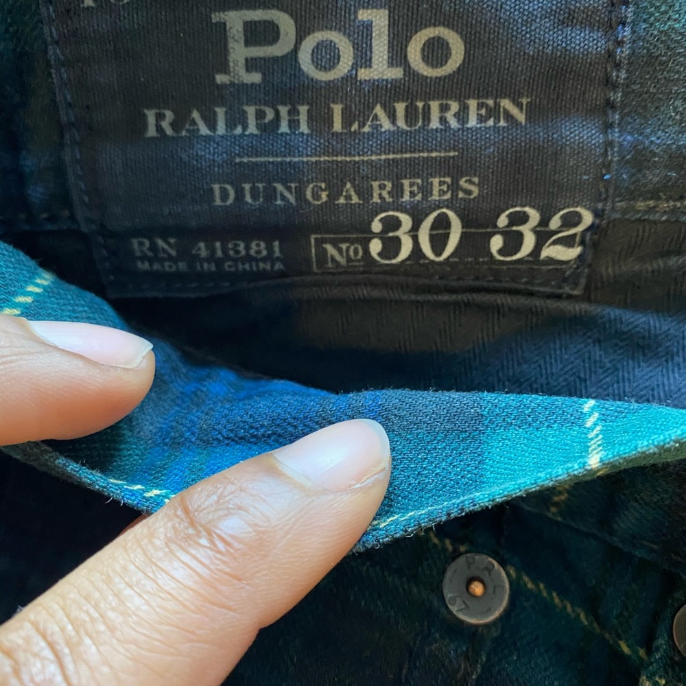 Plaid polo pants